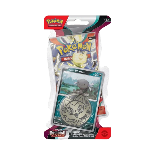 Pokémon Scarlet & Violet: Obsidian Flames Single Pack Blister 'Paldean Wooper'