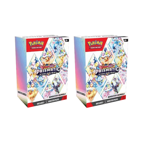 Pokémon Scarlet & Violet Prismatic Evolutions Booster Bundle 2x Lot