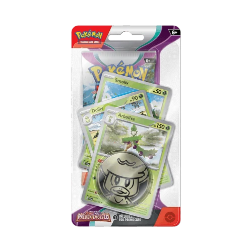 Pokémon Scarlet & Violet: Paldea Evolved Premium Checklane Blister 'Arboliva'