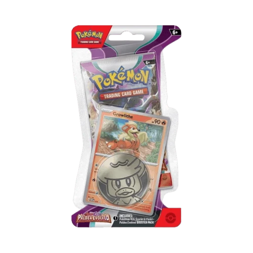 Pokémon Scarlet & Violet: Paldea Evolved Single Pack Blister 'Growlithe'