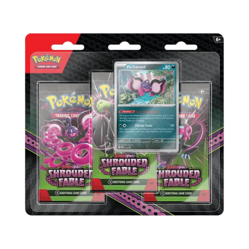 Pokémon Scarlet & Violet: Shrouded Fable 3 Pack Blister 'Pecharunt'