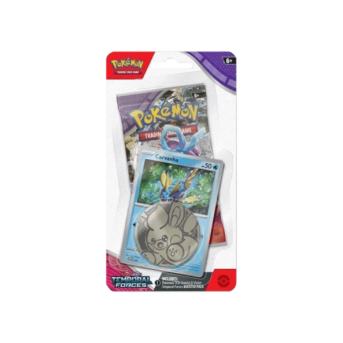 Pokémon Scarlet & Violet: Temporal Forces Single Pack Blister 'Carvanha'