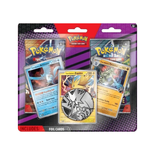 Pokémon Team Rocket's Articuno, Zapdos & Tyranitar 2-Pack Blister Pack