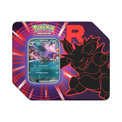 Pokémon Team Rocket Nidoking Ex Tin Case