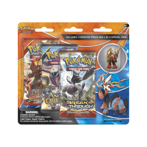Pokémon XY: BREAKthrough Collector Pin 3 Pack Blister 'Mega Blaziken'