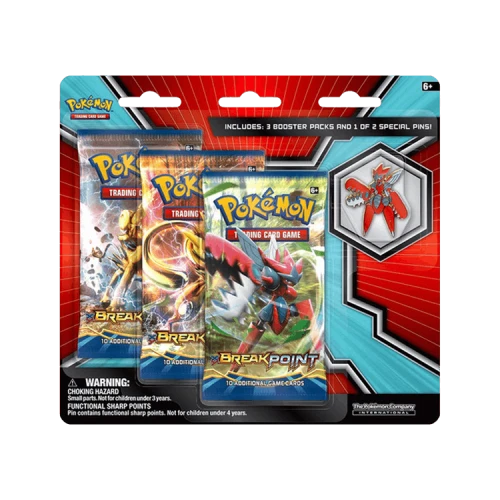 Pokémon XY: BREAKpoint Collector Pin 3 Pack Blister 'Mega Scizor'