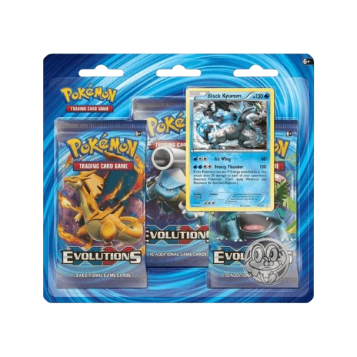 Pokémon XY: Evolutions 3 pack blister 'black kyurem'