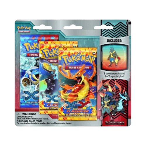 Pokémon XY: Flashfire Collector Pin 3 Pack Blister 'Mega Lucario'