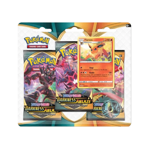 Pokémon Sword & Shield: Darkness Ablaze 3 Pack Blister (Flareon)