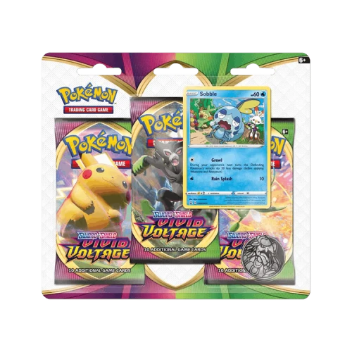 Pokémon Sword & Shield: Vivid Voltage 3 Pack Blister (Sobble)