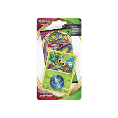 Pokémon Sword & Shield: Vivid Voltage Single Pack Blister (Grookey)