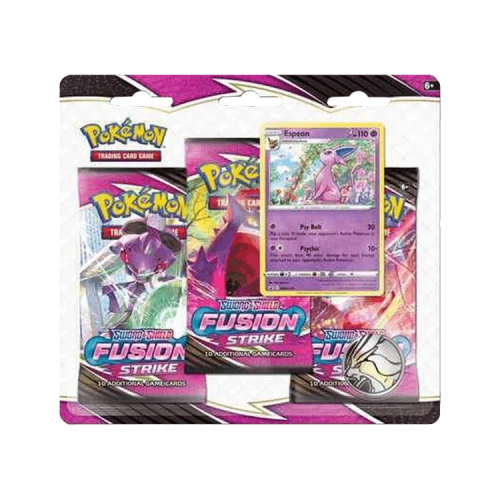 Pokémon Sword & Shield: Fusion Strike 3 Pack Blister (Espeon)