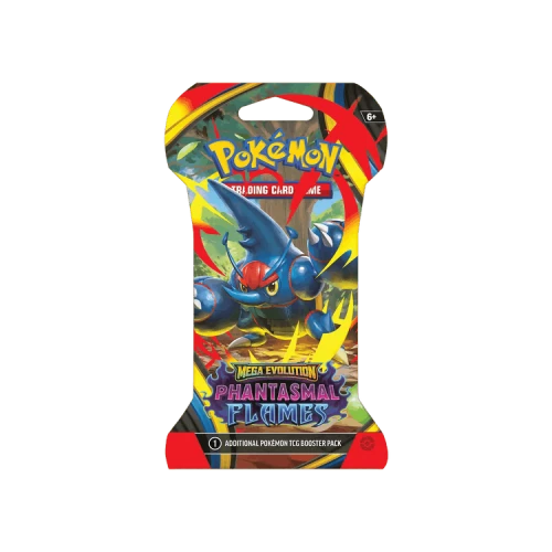 Pokémon Mega Evolution: Phantasmal Flames Sleeved Booster (Mega Heracross Artwork)