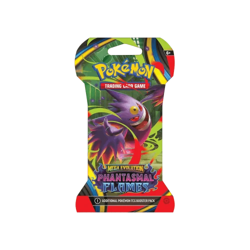 Pokémon Mega Evolution: Phantasmal Flames Sleeved Booster (Mega Gengar Artwork)