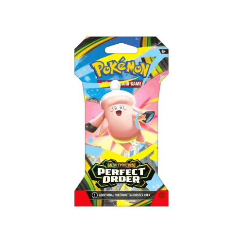 Pokémon Mega Evolution: Perfect Order Sleeved Booster Pack (Mega Clefairy Artwork)