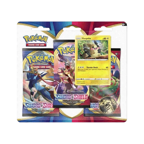 Pokémon Sword & Shield Base Set 3 Pack Blister (Morpeko)