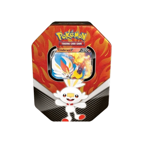 Pokémon Sword & Shield Base Set Galar Partners International Tin (Cinderace V)