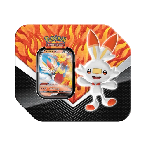 Pokémon Sword & Shield Base Set Galar Partners Tin (Cinderace V)