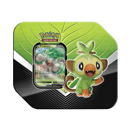 Pokémon Sword & Shield Base Set Galar Partners Tin (Rillaboom V)