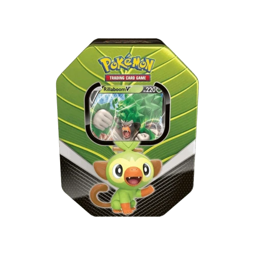 Pokémon Sword & Shield Base Set Galar Partners International Tin (Rillaboom V)