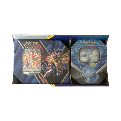 Pokémon Sword & Shield Base Set Legends of Galar Tin + Galar Partners Tin 2-pack (Zamazenta V/Inteleon V)