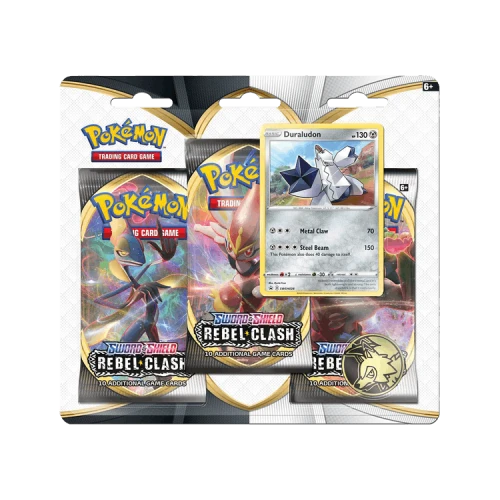 Pokémon Sword & Shield: Rebel Clash 3 Pack Blister (Duraludon)