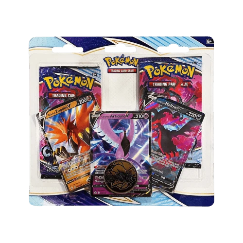 Pokémon Sword & Shield: Chilling Reign 2 Pack Blister (Galarian Zapdos V, Articuno V, Moltres V)