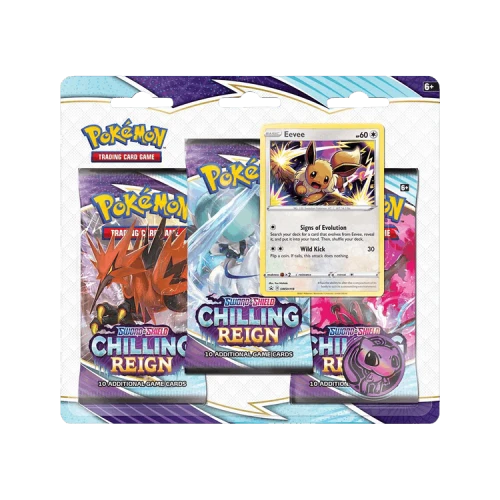 Pokémon Sword & Shield: Chilling Reign 3 Pack Blister (Eevee)