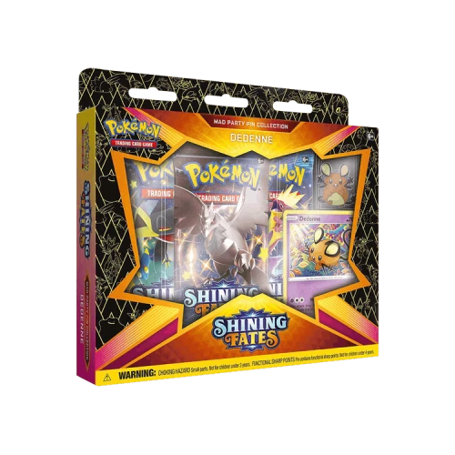 Pokémon Sword & Shield: Shining Fates Mad Party Pin Collection (Dedenne)