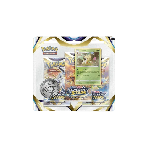 Pokémon Sword & Shield: Brilliant Stars 3 Pack Blister (Leafeon)