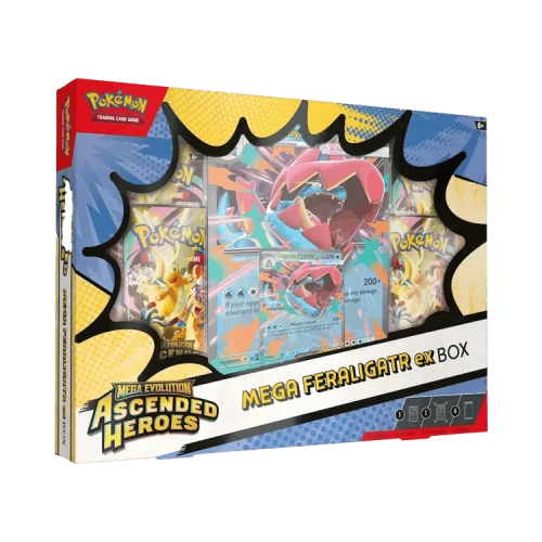 Pokémon Mega Evolution: Ascended Heroes ex Box (Mega Feraligatr ex)