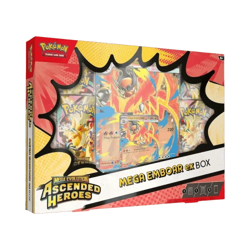 Pokémon Mega Evolution: Ascended Heroes ex Box (Mega Emboar ex)
