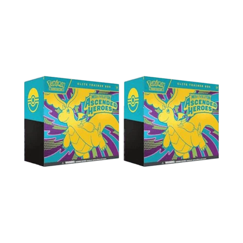 Pokémon Mega Evolution: Ascended Heroes Elite Trainer Box 2x Lot