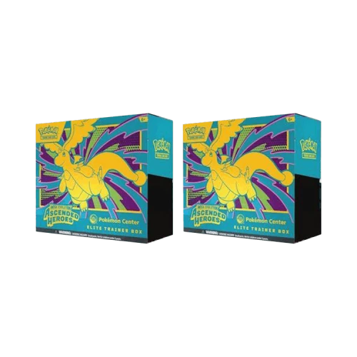 Pokémon Mega Evolution: Ascended Heroes Pokémon Center Elite Trainer Box 2x Lot