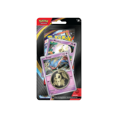 Pokémon Mega Evolution: Chaos Rising Checklane Blister Pack 'Mimikyu/Zacian'