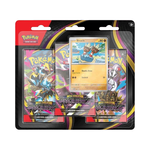 Pokémon Mega Evolution: Pitch Black Three Booster Blister 'Binacle'