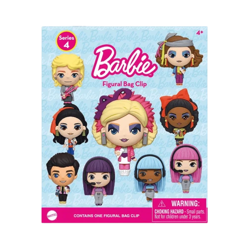 Mattel Barbie Figural Bag Clip Series 4 Single Blind Bag