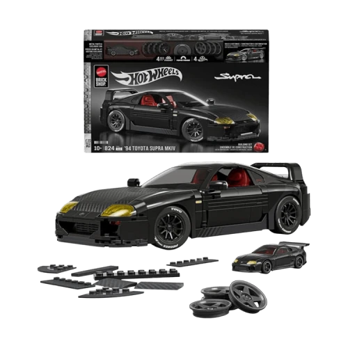 Mattel Brick Shop Hot Wheels '94 Toyota Supra Mkiv Building Toy Kit