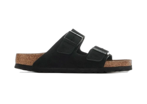 Birkenstock Arizona Soft Footbed Suede Black