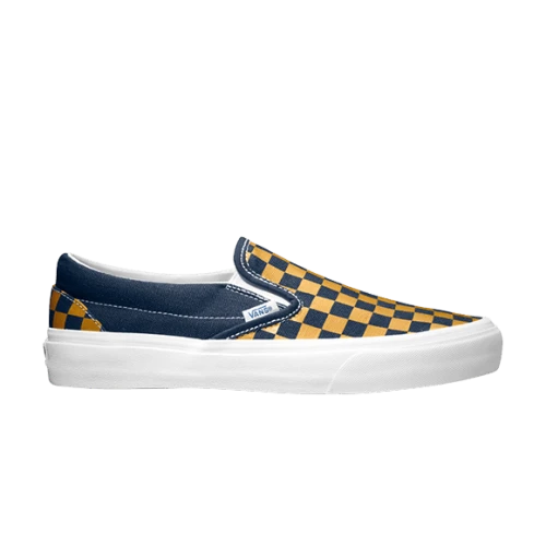 Vans Classic Slip-on Checkerboard Dress Blue/ Sunflower