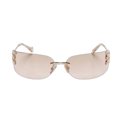 Miu Frameless Sunglasses 'Gold'