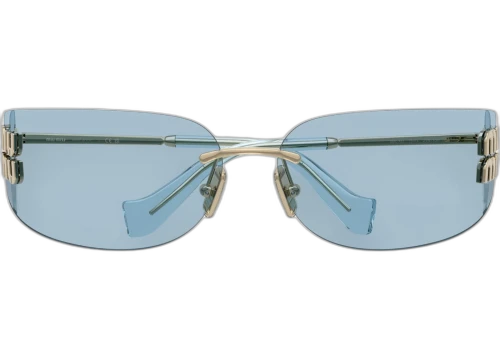 Miu Frameless Sunglasses Blue (0MU A51S ZVN10P)