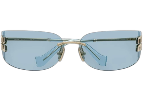 Miu Frameless Sunglasses Blue/Silver (0MU A51S ZVN10P)