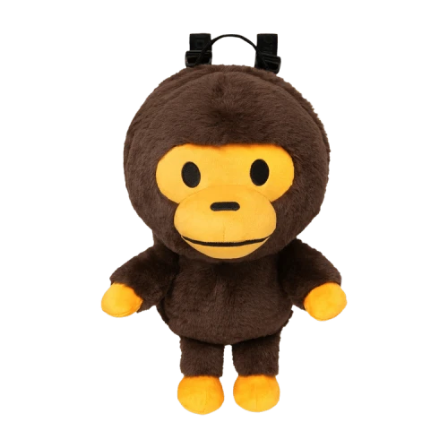 Baby Milo Store Milo Large Plush Backpack 'Brown'