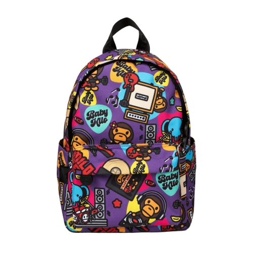 Baby Milo Store Graphic Small Backpack 'Purple/White'