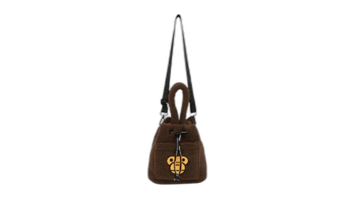 BAPE Baby Milo Sherpa Fur Mini Cross Bag Brown