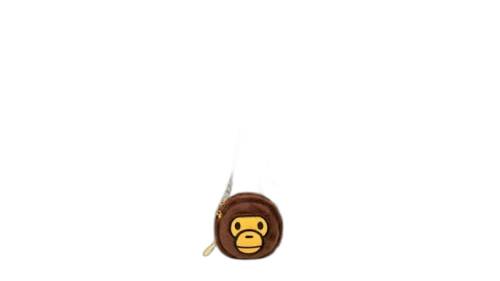BAPE Baby Milo Hard Mini Crossbody Bag Brown