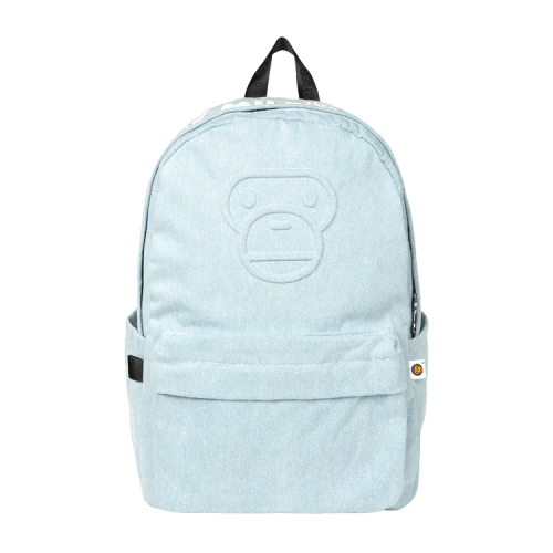 Baby Milo Store Milo Large Embroidered Backpack 'Navy'