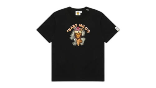 BAPE Women's Baby Milo Ice Cream Tee Black