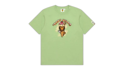 BAPE Women's Baby Milo Ice Cream Tee Light Green